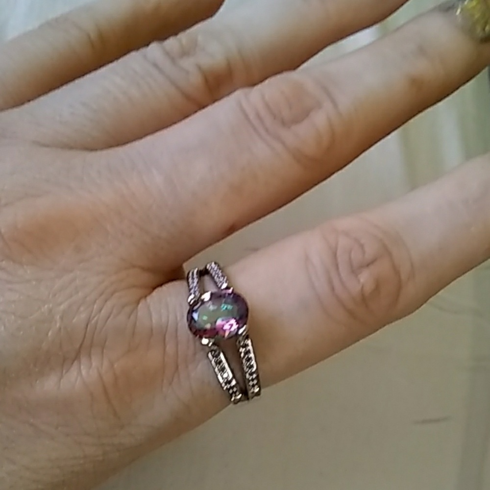 Very unique mystic fire ring